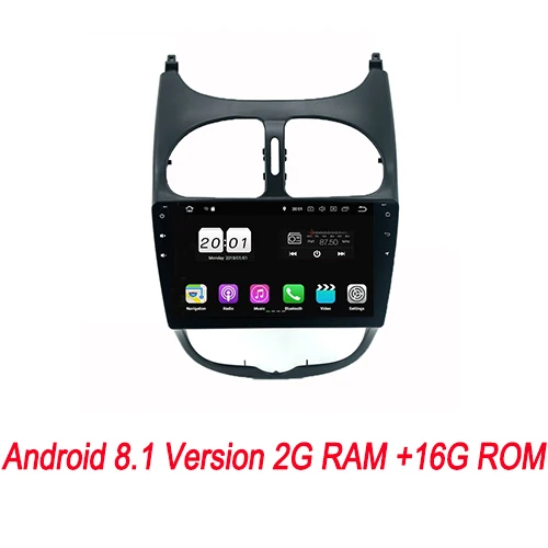 Android 8.1 Liislee для peugeot 206 2005~ 2009 2 din навигационная система для Android gps Аудио Видео Радио HD сенсорный экран стерео Мультимедийный Плеер - Цвет: Android 8.1