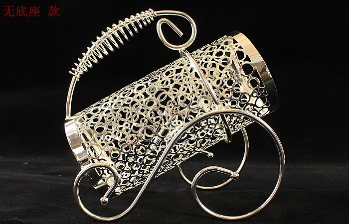 

Silver quality fashion theroom wine rack derlook entrance wine cooler decoration