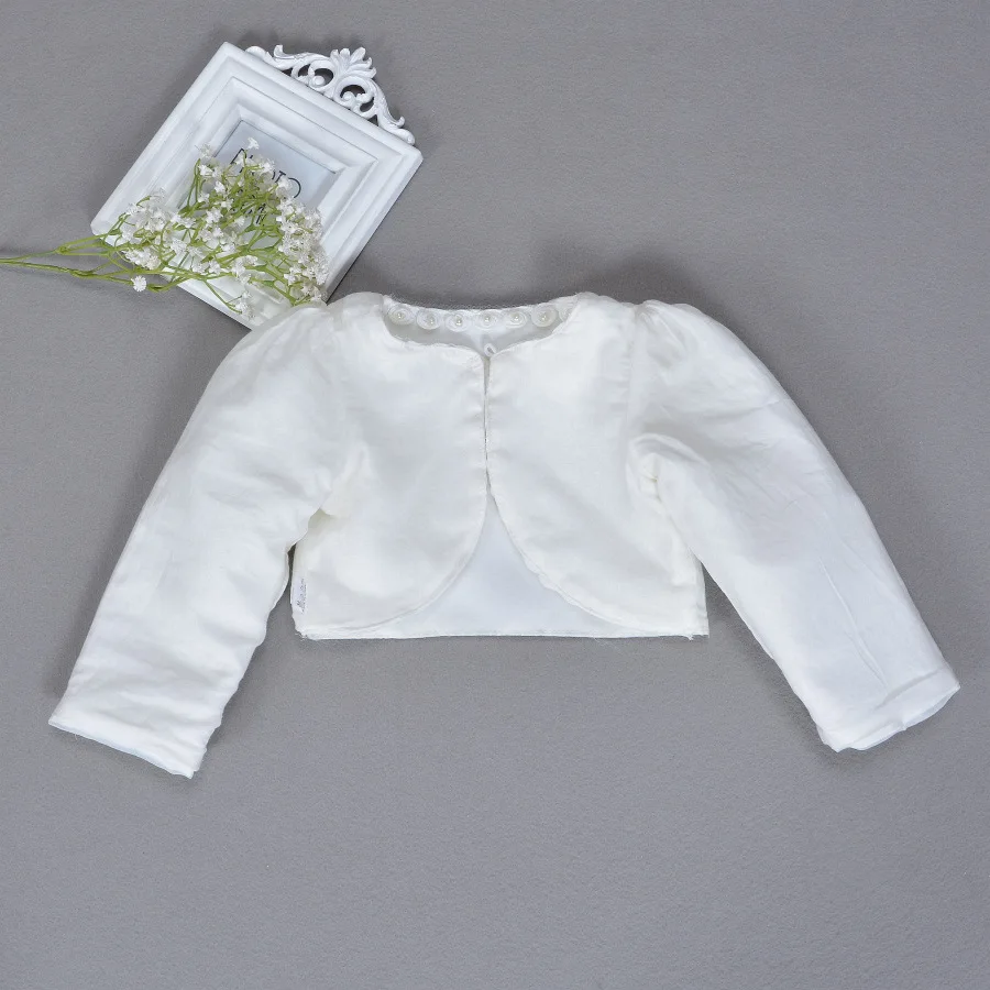 Формальное пальто для маленьких девочек с длинными рукавами шаль бисером