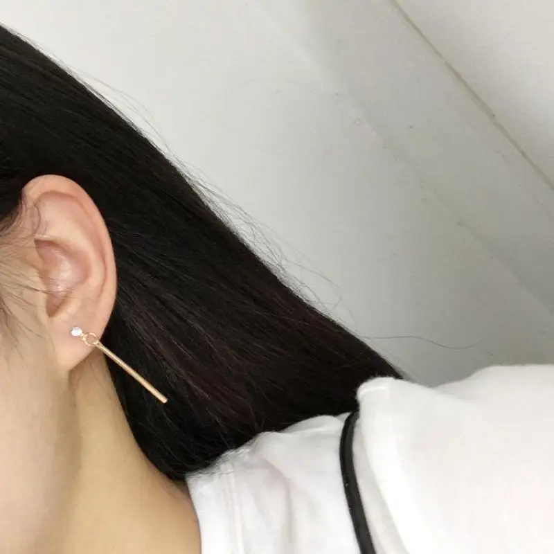 Асимметричные серьги высокого качества с кисточками корейские модели звезд