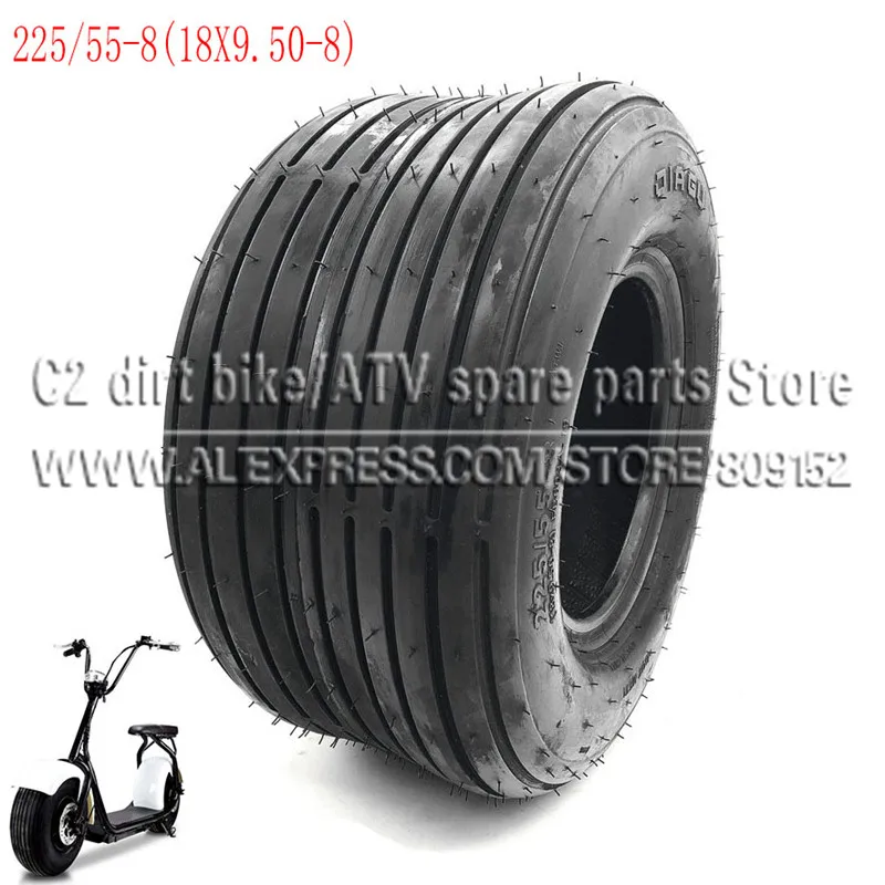 

225/55-8 Tire 18x9.50-8 Front or Rear 8inch 4PR Electric Scooter Vacuum Tires For Harley Chinese Bike