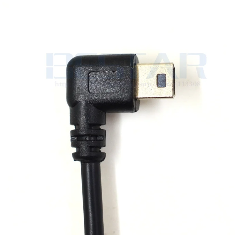 USB мини кабель (мини-usb папа к мини-usb женский кабель) черный 20 см для Dash Cam цифровой