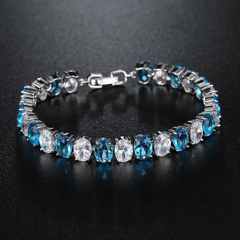 Женский браслет CARSINEL 6 цветов 18 см с цепочкой из фианита AAA|bracelets for|bracelets for women