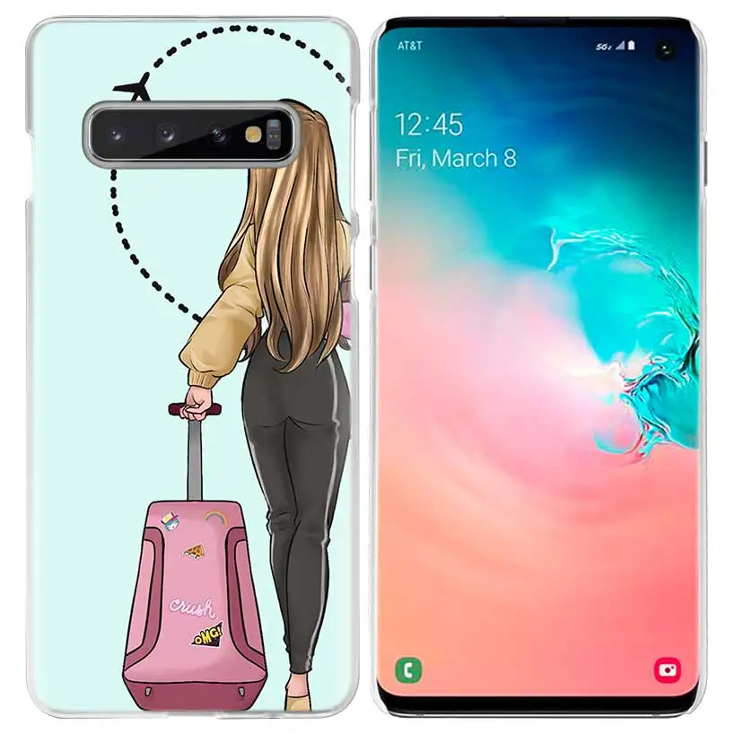 02 Vogue для йоги, спортивная сумка для йоги, чехол для samsung Galaxy S10 5G S10e S9 S8 M30 M20 M10 J4 J6 плюс J8 Note 8 9 прозрачный жесткий чехол из ПК для телефона - Цвет: 02