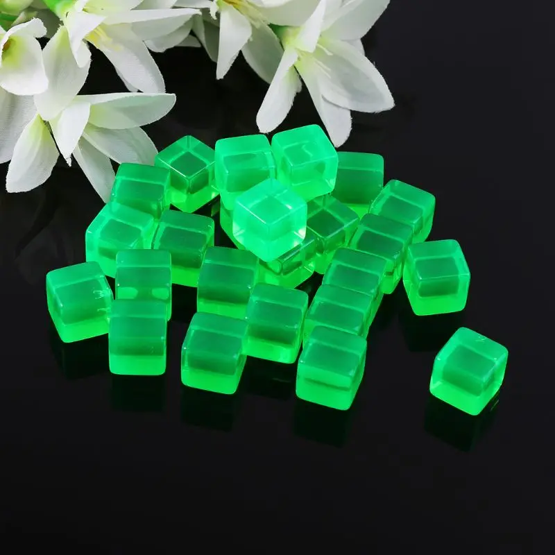 25 Pcs/Set Game Dice Number 16 Transparent Square Dices Party Club Games Desktop Table | Спорт и развлечения
