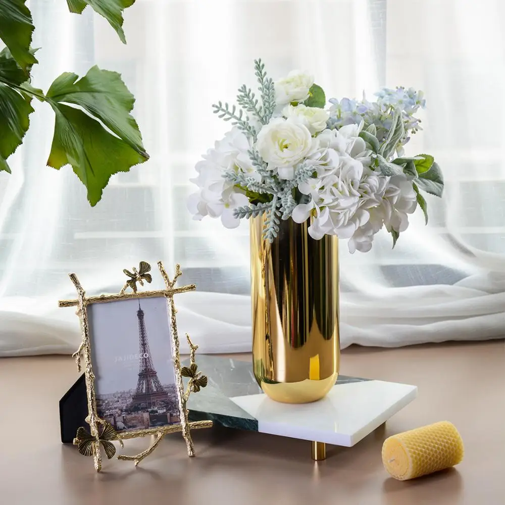 Ваза для цветов декоративные центральным дома Свадебные SUS304 нержавеющая сталь 9 4