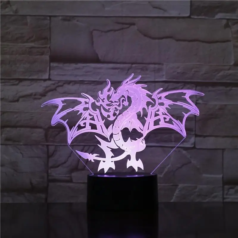 Новинка 3D лампа Иллюзия Ночник светильник Светодиодный USB RGB многоцветный