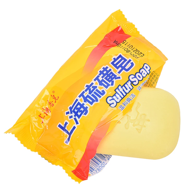 

Shanghai sulfur soap oil-control acne treatment blackhead remover soap Whitening cleanser Chinese traditional Skin care