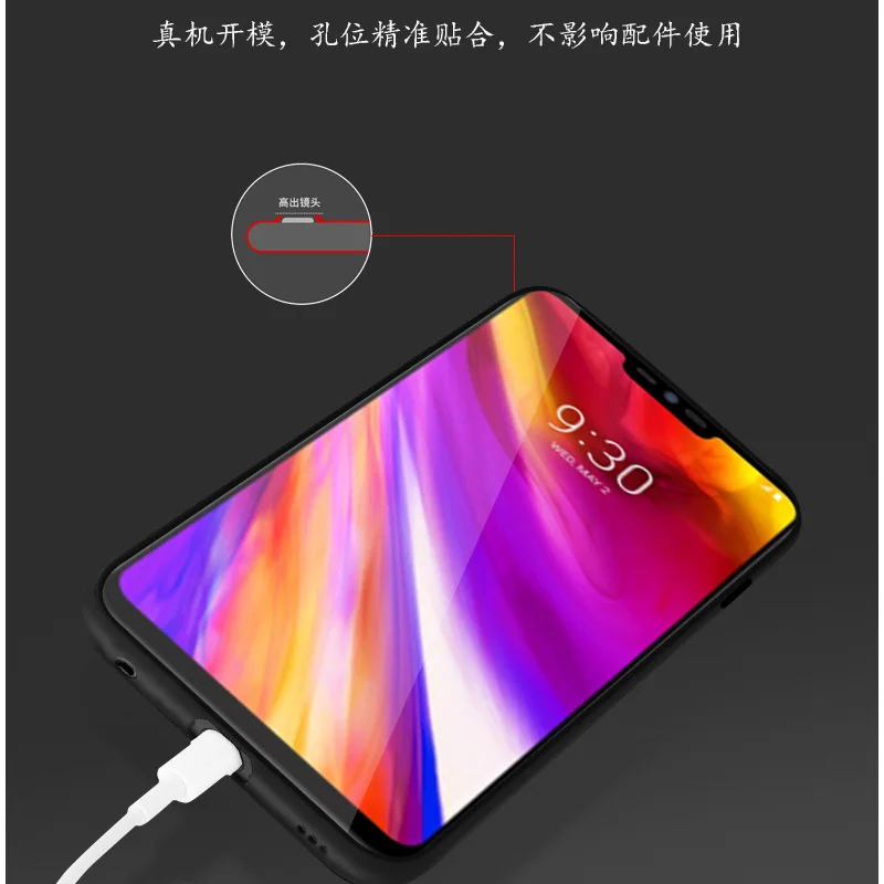 Закаленное стекло окрашенный чехол s для LG G7 чехол ThinQ задняя крышка для LGG7 ThinQ защитная оболочка для LG G 7 Чехол ThinQ coque
