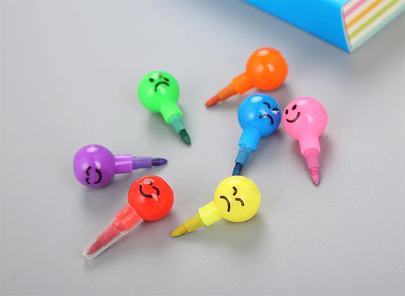 5 шт./партия креативные 7 цветов мелки Kawaii Сахарное покрытие Haws мультфильм Граффити карандаш для детей подарок милые канцелярские принадлежности