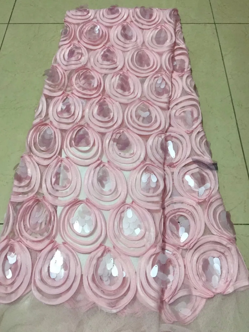 2018 Высококачественная африканская кружевная ткань Чистая Белая французская