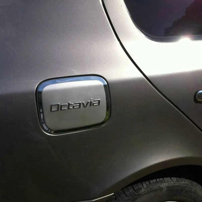 Крышка топливного бака из нержавеющей стали для Skoda Octavia 2007 2017 защитная крышка