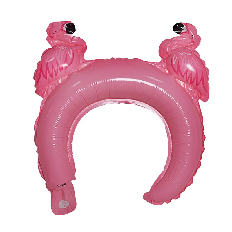 flamingo 6 шт. DIY Мини воздушные шары из фольги в виде животного оголовье Globos День Рождения вечерние украшения день детей грандиозное событие животных волос застежка шарик - Цвет: flamingo