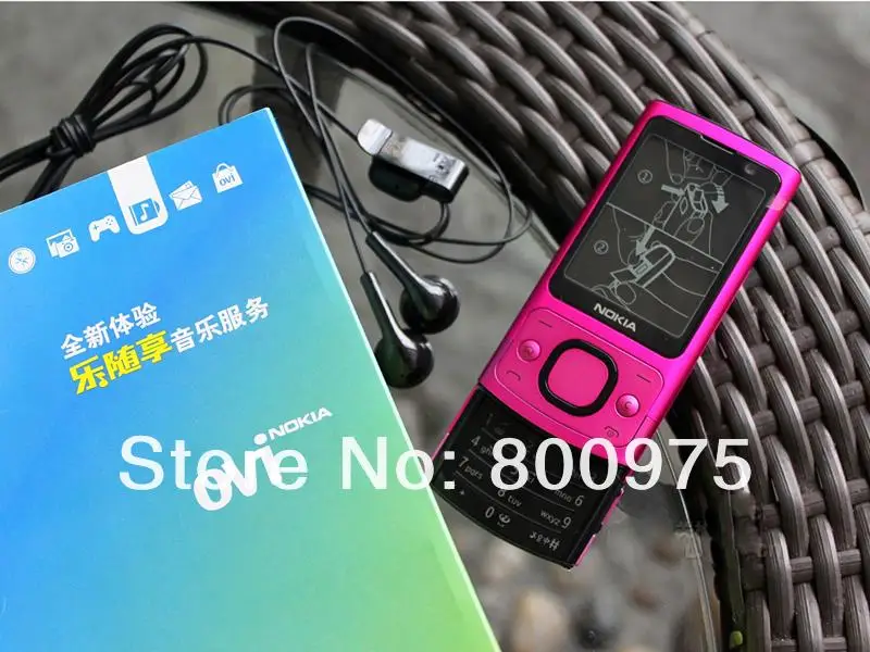NOKIA 6700s 6700 Silder мобильный телефон 3g GSM разблокированный Восстановленный телефон ярко-розовый