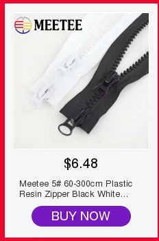 Meetee 2 шт 60-120 см 8# Смола двусторонний на молнии пуховик на молнии DIY длинная одежда Двухсторонний Слайдер ручной Швейные материалы ZA004