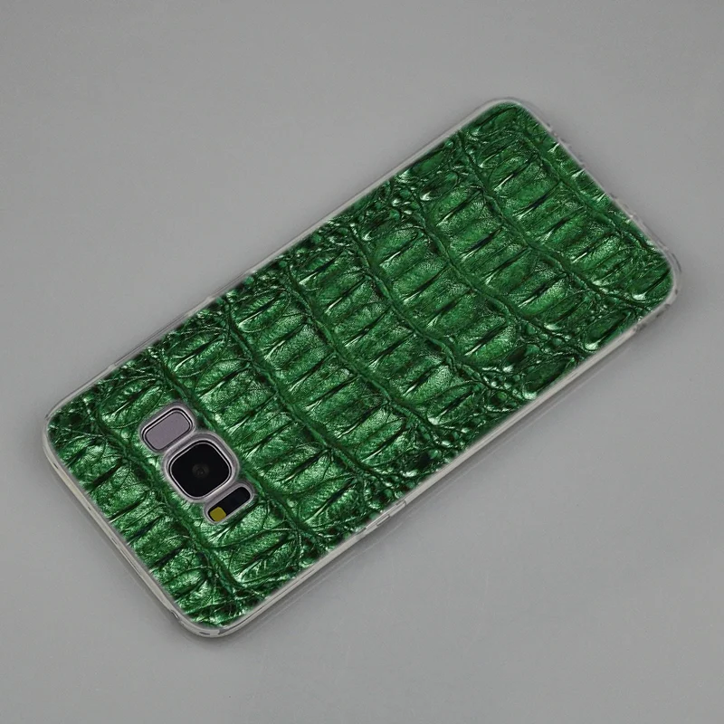 Силиконовый чехол с текстурой крокодиловой кожи для Samsung Galaxy Note 10 Plus S8 S9 S10 5G S6 S7 Edge