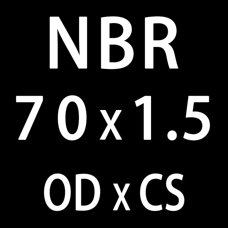 10 шт./лот резиновым кольцом черный NBR уплотнительное кольцо CS1.5mm OD55/60/65/70/75/80/85/90/95 мм уплотнительное кольцо нитрил прокладка масло шайба - Цвет: OD70mm