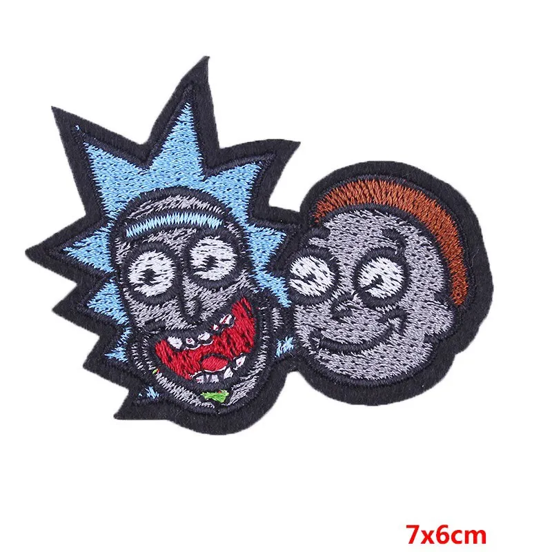 PE2610CT Pulaqi Рик и Морти заплатки Diy для одежды дети Parches Bordados Para La Ropa полоски на одежде Улица Сезам патч F - Цвет: PE2610CT