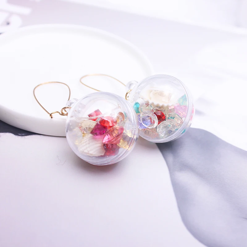 Женские серьги подвески с большими бусинами и жемчугом|Серьги-подвески| |