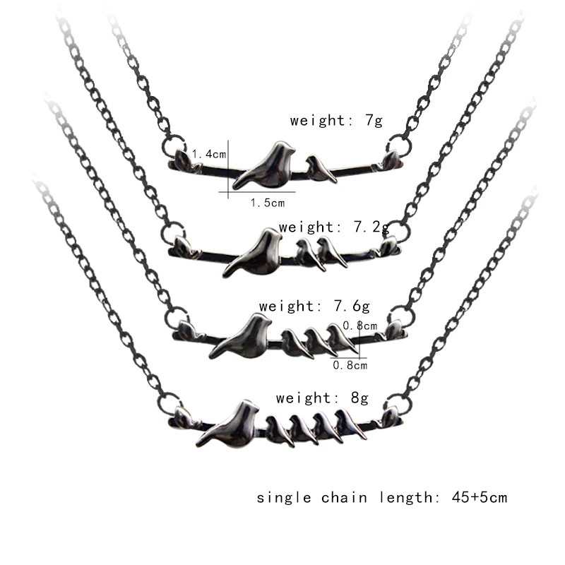 Ожерелье с птицей для мамы и ребенка от 1 до 4 лет семейный Кулон Happy Shadow милый