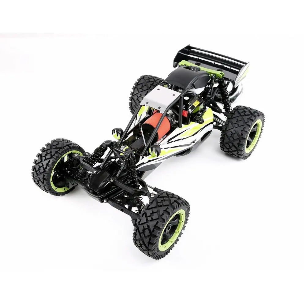 Rovan Rc автомобиль 1/5 RWD 29CC газ 2 тактный двигатель багги W/симметричные рулевые игрушки без батареи большой масштаб с передатчиком - Цвет: Зеленый