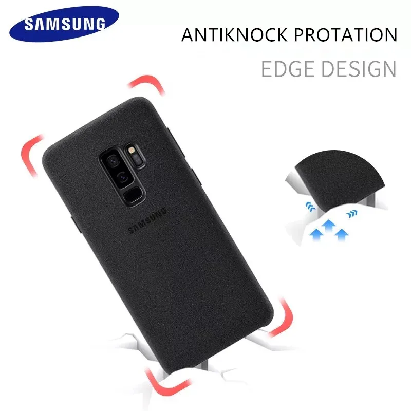 Оригинальные Подлинная samsung Алькантара Роскошный кожаный чехол для Galaxy S9 плюс +