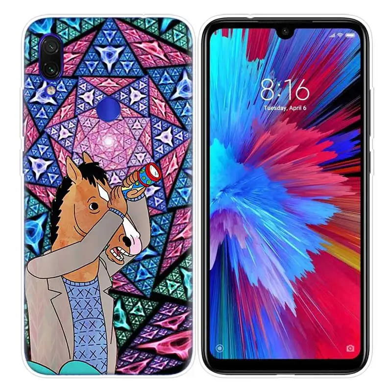 Конь БоДжек чехол для Xiaomi Redmi Note 7 фотоаппаратов моментальной печати 7 S K20 Y3 GO S2 6 6A 7A 5 Pro mi играть до 9 лет A1 A2 8 Lite Poco F1 мягкие чехлы для телефона чехол - Цвет: 06