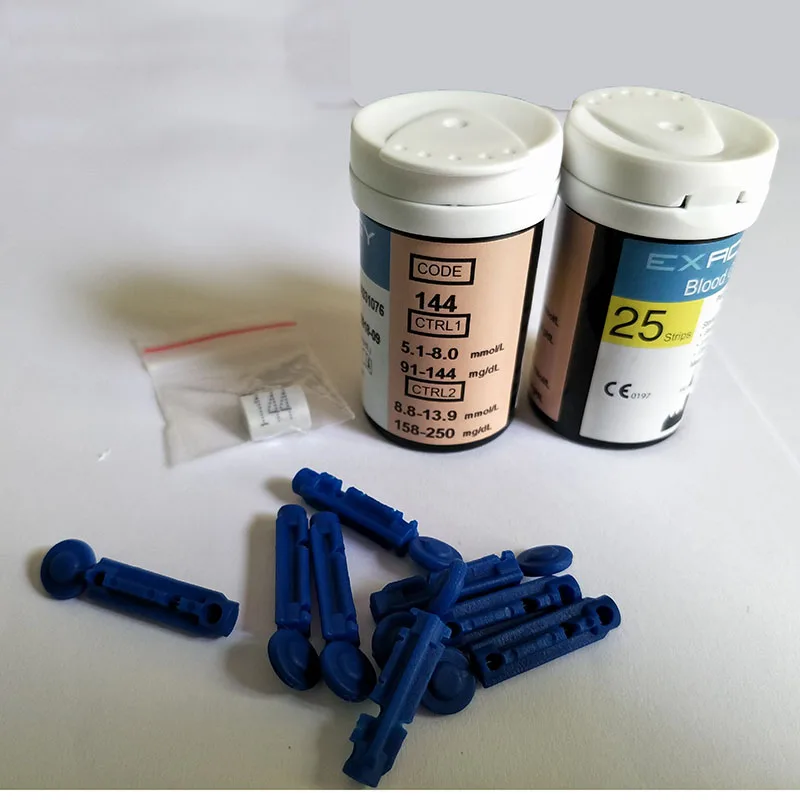 Exactive легко 50 Планшеты Тесты полоски 50 крови ланцеты крови Glucosemeter специальные Тесты Бумага неудержимые необходимое устройство тест-полоски полоски глюкометр полоски для глюкометра