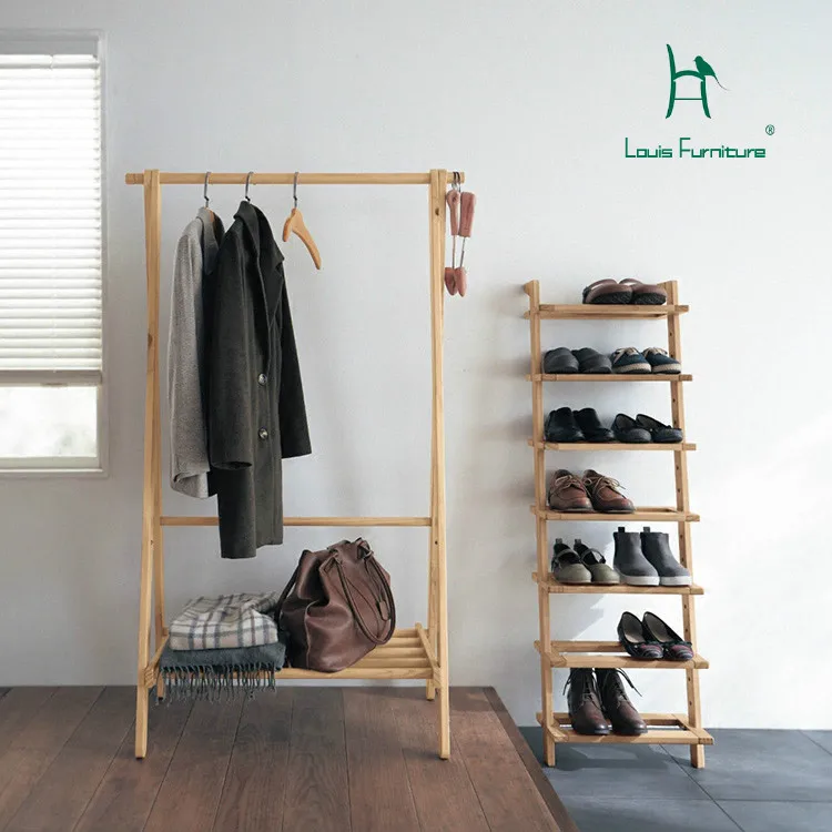 Деревянные шкафы для обуви Louis Fashion японские простые полки с перегородками дома |