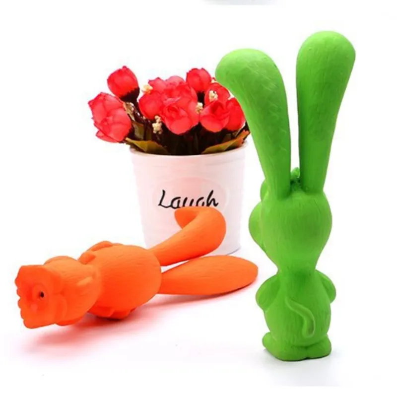 Латексная игрушка в форме милого кролика для собак маленького среднего и