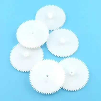 5 шт./лот двухслойные пластиковые зубчатые колеса весь модуль 0 детали для модели