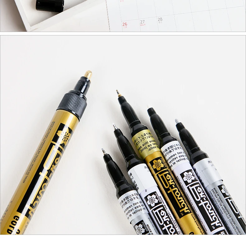 SAKURA маркеры Маркеры Ручка для письма маркировка пластик/стекло/сталь/дерево/Одежда Дизайн Марка ручка для DIY чертежи товары для рукоделия