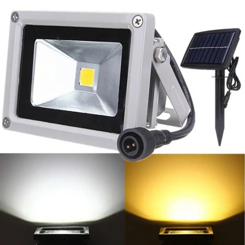 10 Вт SolarLed солнечного света открытый напольный проектор лампы освещения без