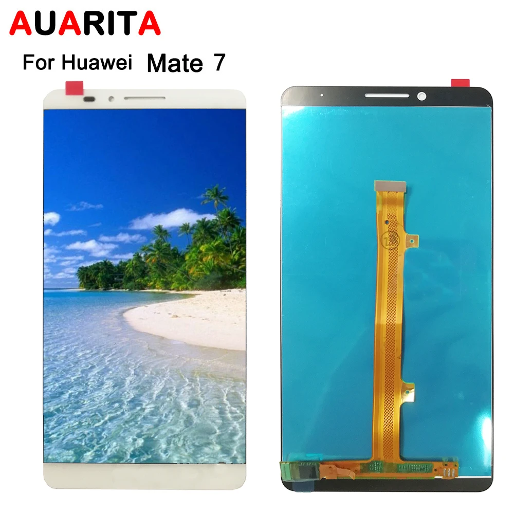 ЖК-дисплей для Huawei Mate 7 mate7 с сенсорной панелью дигитайзер рамкой в сборе Замена mate