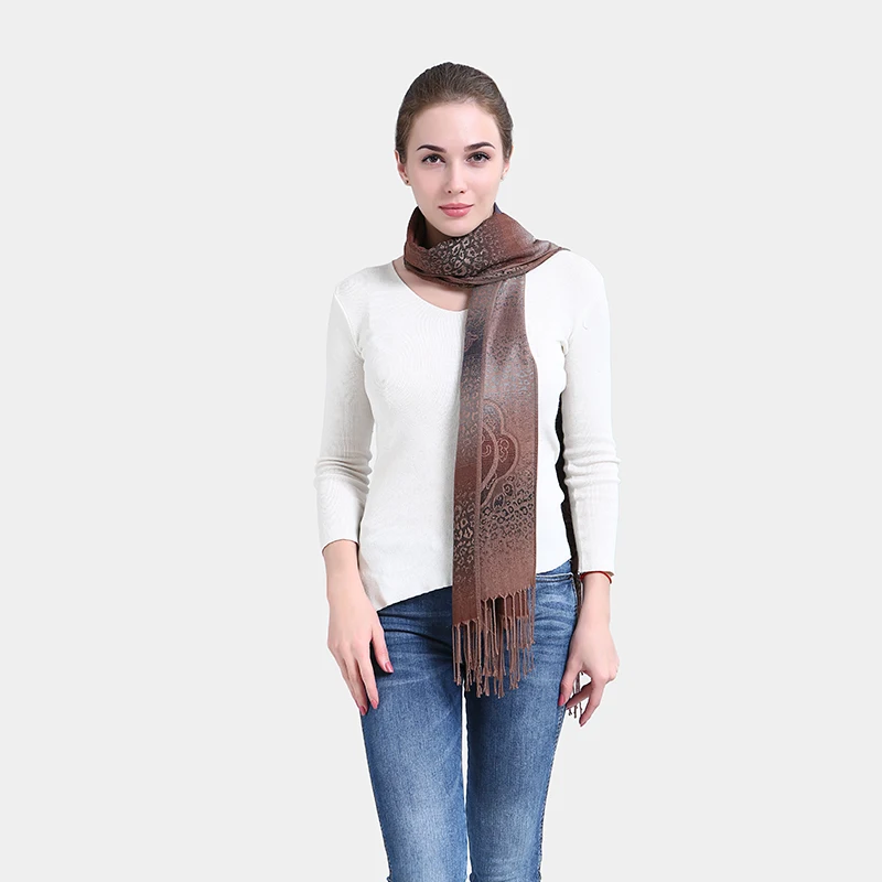 Бренд YILIAN орехи Кешью цветочный шарф для женщин пашмины платок зимние Цвет Фул