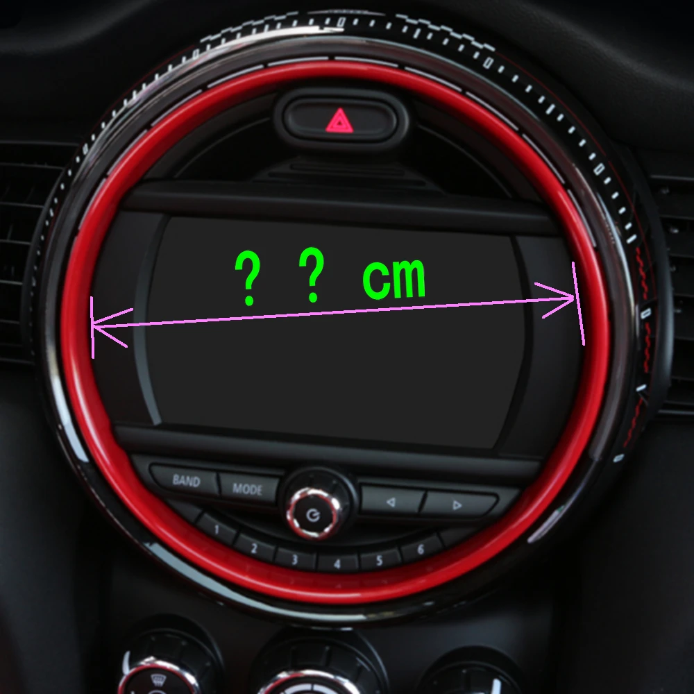 F55 F56 для MINI COOPER аксессуары центр управления Рамка для экрана Крышка для MINI COOPER S JCW F56 наклейки для автомобиля для MINI F55