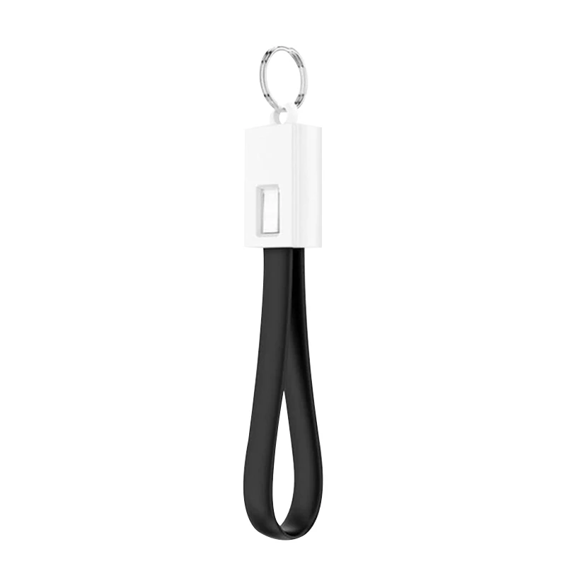 Черный Многофункциональный usb-кабель для мобильного телефона, освещение, зарядное устройство, кабель для ключей, аксессуар, портативный зарядный шнур для синхронизации и передачи данных - Цвет: Черный