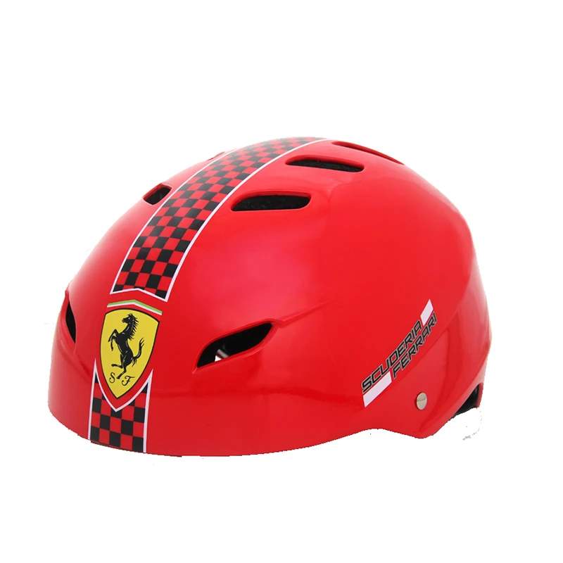 Ferrari Сверхлегкий детский спортивный шлем, детская защита головы, открытый велосипедный шлем для подростков, для мальчиков и девочек