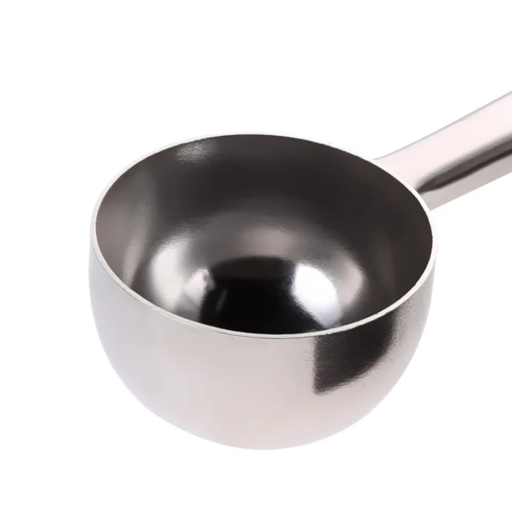 

1PC Long handle stainless steel coffee spoon With bag sealing clip integrated multifunctional kitchen tool