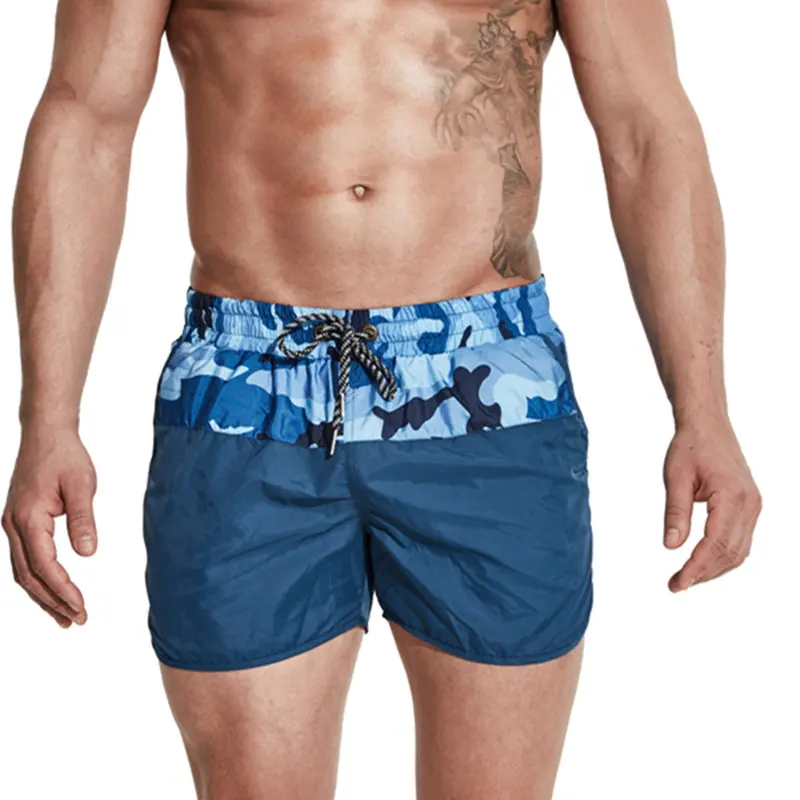 Desmiit Swimwear Men Shorts Nylon Light Thin Patchwork Camouflage Swimming for Trunks Plus Size Swimsuit2017 | Спорт и развлечения