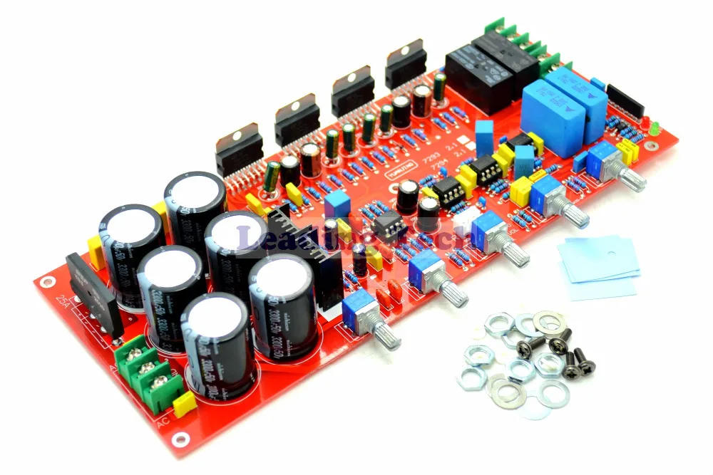 YJ TDA7294 2 1 Плата усилителя и UPC1237Speaker Защита 2*80 Вт + 160 сабвуфер | Электроника
