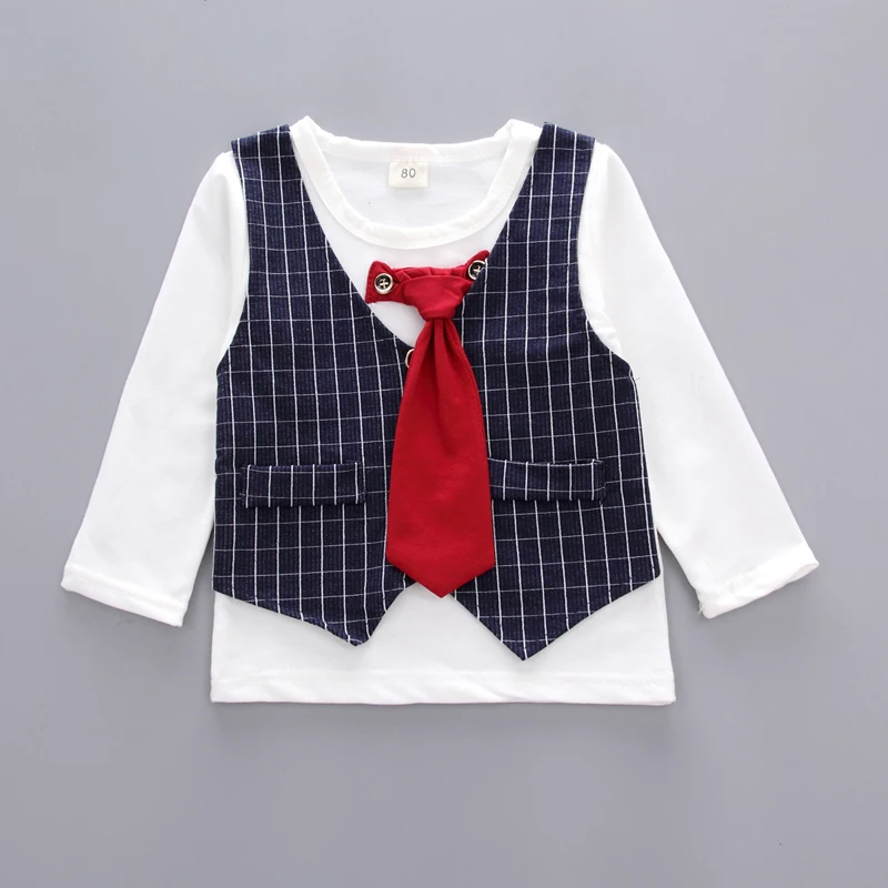 YATFIML summer Formal Children's clothes for boys Lattice baby boys suit kids blazers boy suit for weddings prom 9M-3T