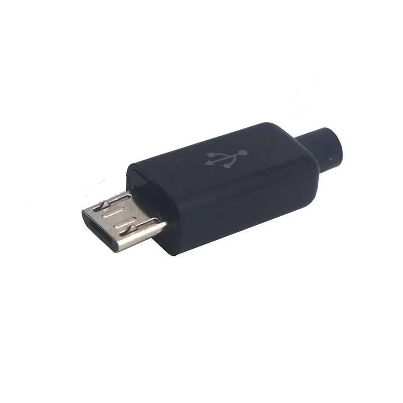 Черный GP USB Мужской 5 Pin DIY Micro USB разъем пластиковый корпус Джек хвост Sockect Разъем терминалы - Цвет: Черный