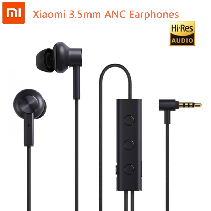 Оригинальные наушники Xiaomi 3 5 мм ANC Hybrid шт 2 класс шума Отмена активный