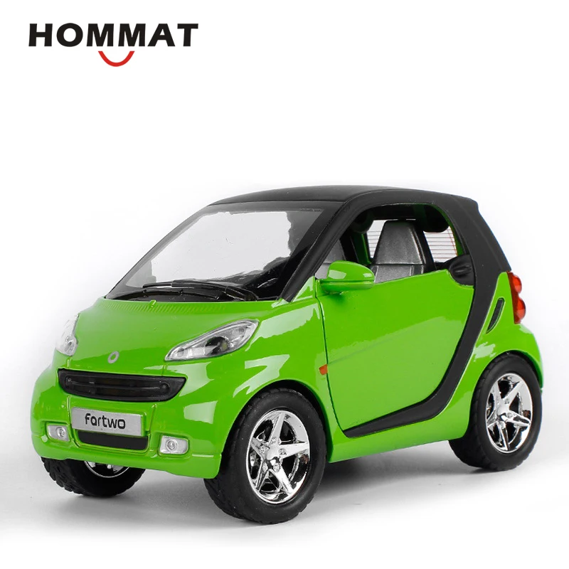 HOMMAT 1:24 моделирование Smart ForTwo литье под давлением игрушечный автомобиль модель металлическая Черная пятница детский подарок Машинки Игрушки для детей