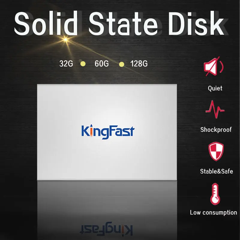 Металлический внутренний SSD F6 Kingfast 7 мм 2 5 дюйма 32 ГБ 60 Гб 128 SATAIII 6 Гбит/с