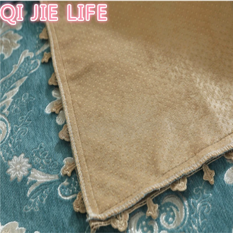 1 Piece Sofa Cover Jacquard Chenille Lace Anti-slip Towel Europe Style Covers For Living Room 18cm Edge | Дом и сад