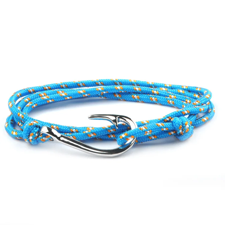 7 bracelet femme Браслет Серебряный якорь браслеты крючки для женщин мужские ювелирные изделия ручной работы Femme Pulseira Joyeria Homme мужская дружба лучшие подарки - Окраска металла: 7 bracelet femme