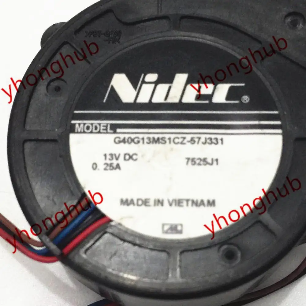 Серверный Вентилятор охлаждения NIDEC G40G13MS1CZ-57J331 DC 13V 0.25A | Компьютеры и офис