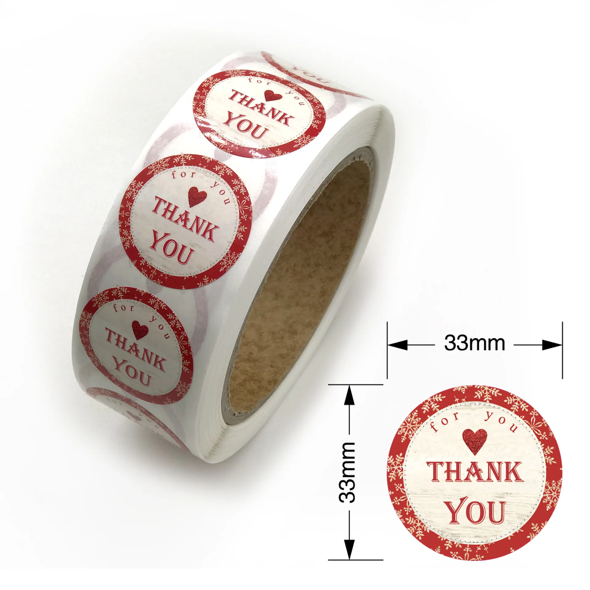 D 600pcs for 1 Roll 600 шт./компл. цветов и сердец с надписью Thank You наклейки этикетки для печати для ювелирных изделий, подарочная упаковка герметизирующая паста офисные школьные принадлежности, блокноты милые канцелярские принадлежности - Цвет: D 600pcs for 1 Roll